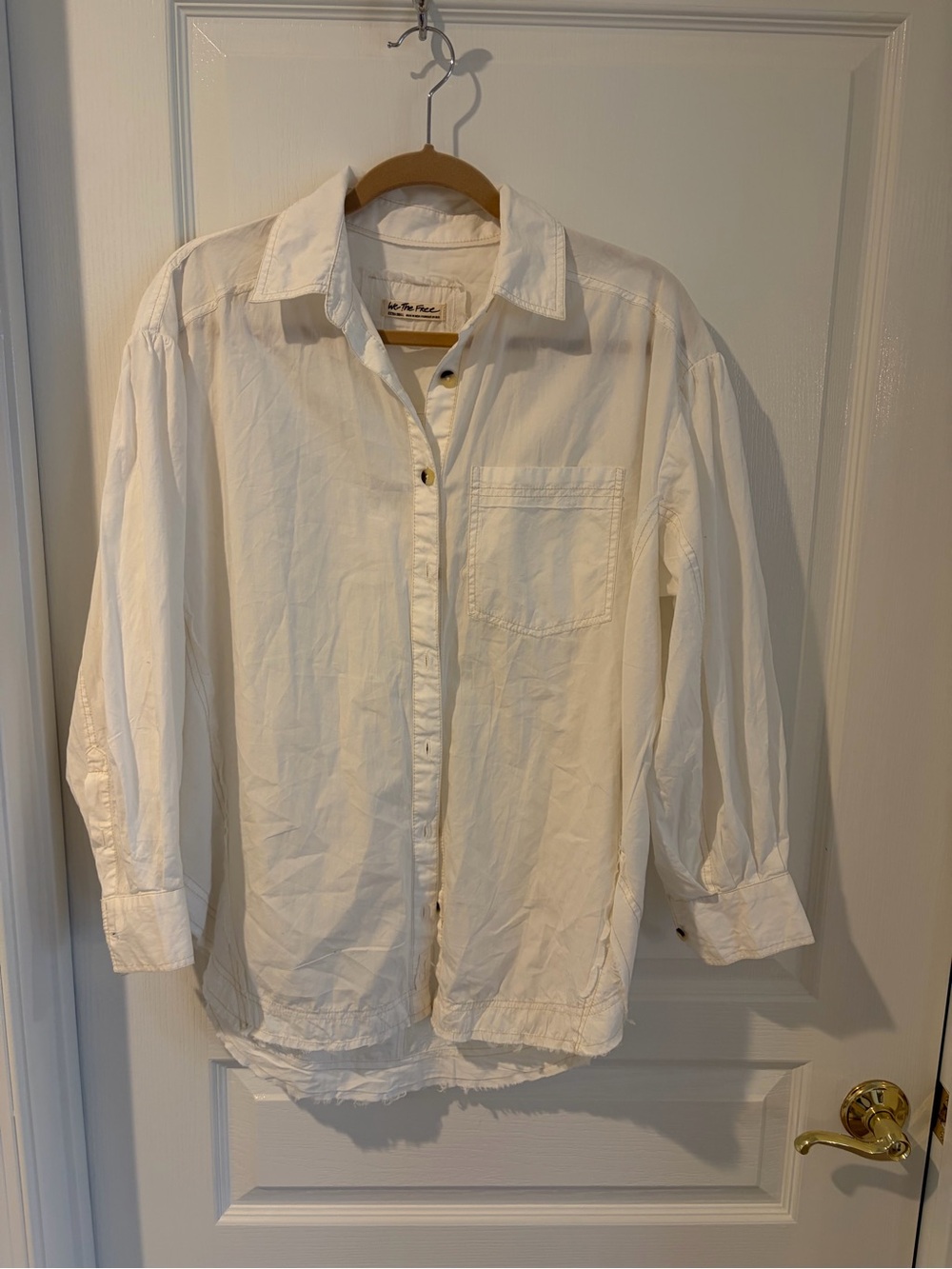 We The Free Button-Down Shirt in White